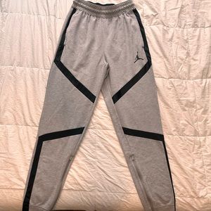 Grey and black Jordan Sweatpants